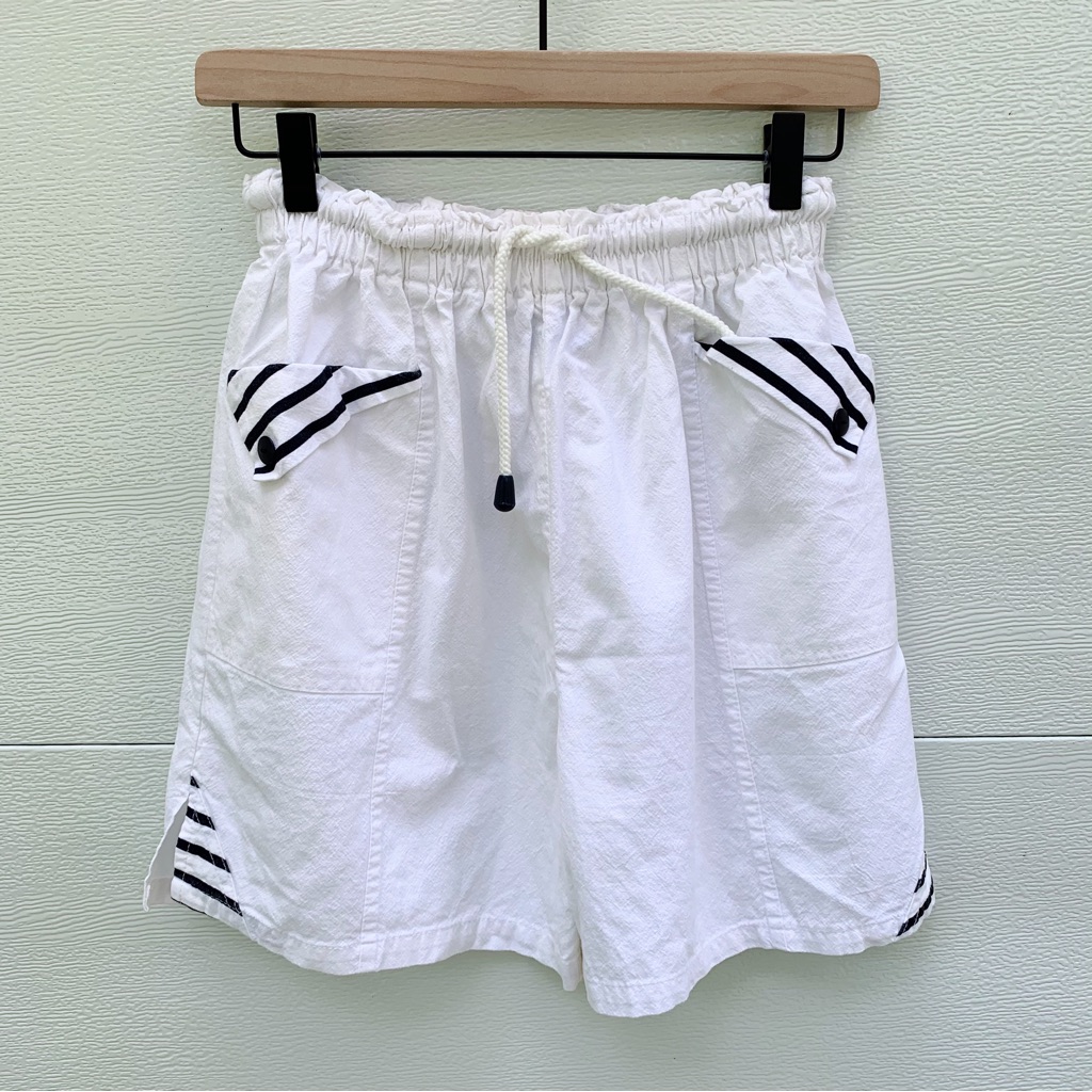 Vintage White Diamonds Shorts